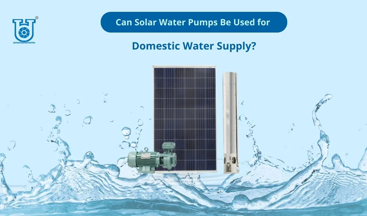 The use of solar water pumps at home